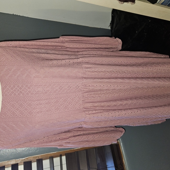 Vibe Sportswear Womans Pink Long Sleeve Dress Size 2x - Picture 1 of 11